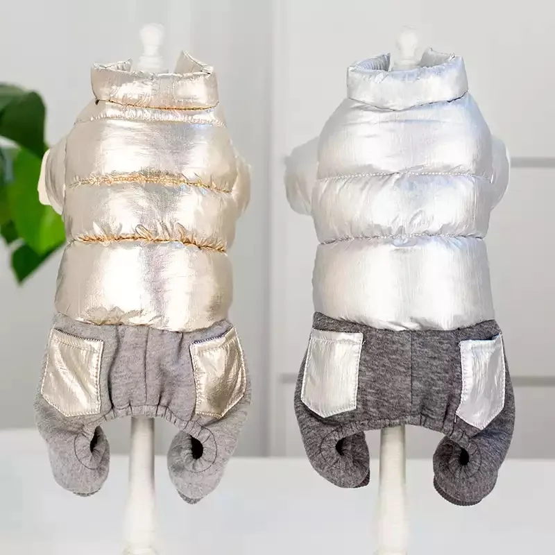 Зимняя теплая одежда для маленьких собак Комбинезоны чихуахуа французского