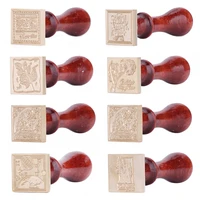 retro wax seal antique sealing wax stamp wood handle for wedding invitation gift handcrafts wedding invitations metal decorate