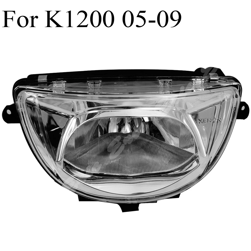 

Motorcycle Front Headlight Lamp Assembly For BMW K1200 2005 2006 2007 2008 2009 Clear Lens