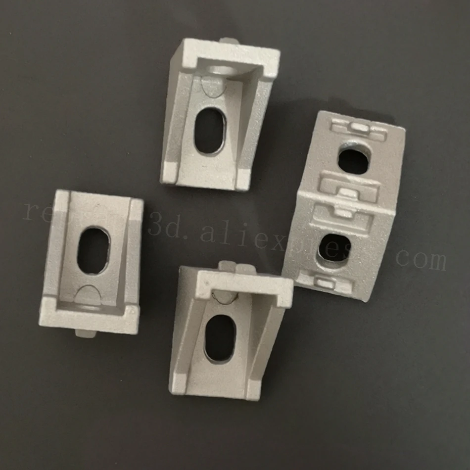 50pcs 2028 Black and Sliver Bracket Aluminum Profile Corner Fitting Angle for 2020 3d Printer Parts | Компьютеры и офис