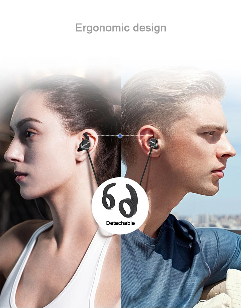 Оригинальные беспроводные bluetooth-наушники Philips TAUN102 спортивные bluetooth-наушники с IPX4 водонепроницаемые для huawei samsung Xiaomi