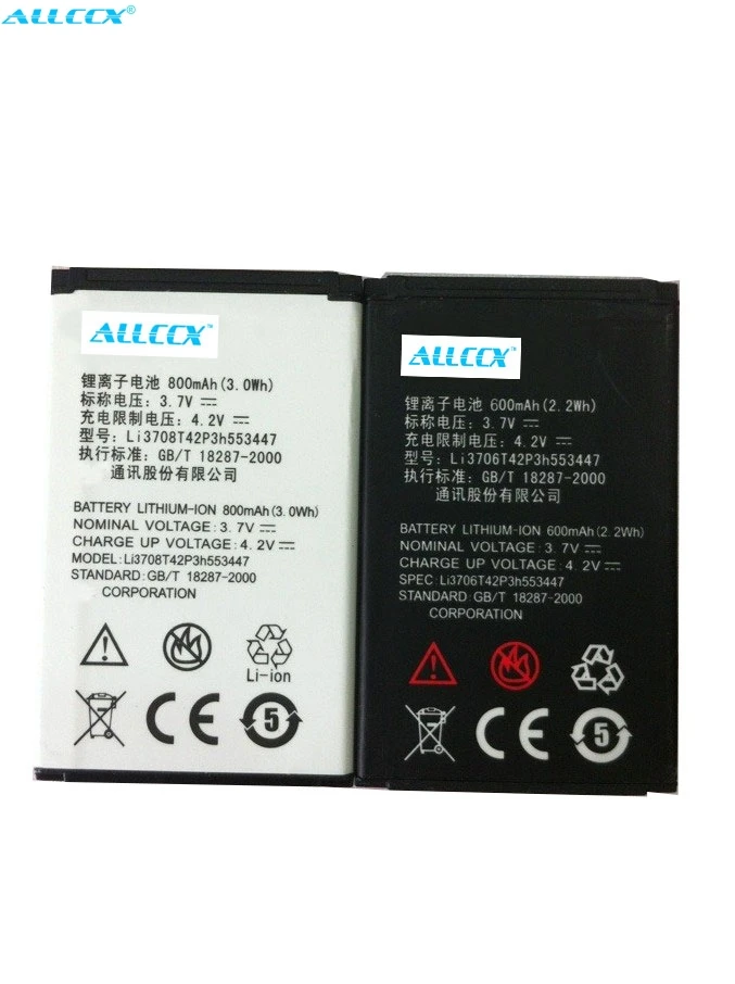Аккумулятор ALLCCX LI3708T42P3H553447 для ZTE F160 U85 хорошего качества|Аккумуляторы мобильных