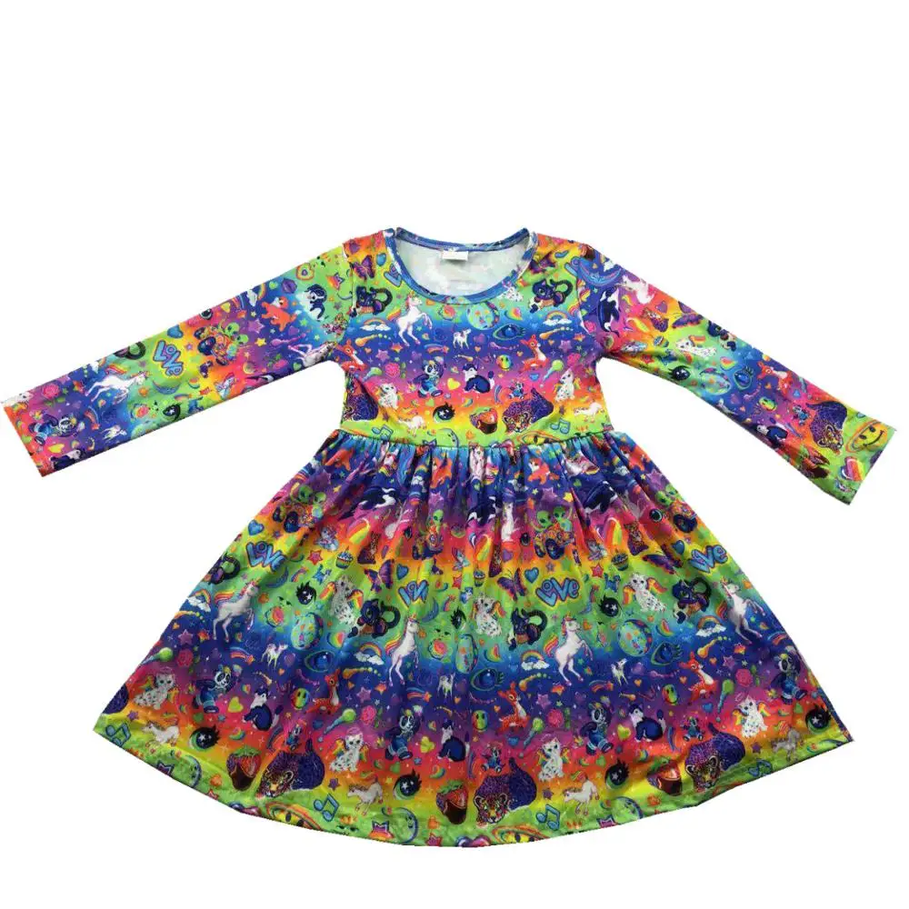 Новая горячая распродажа бутик модное платье милый узор по фильму вечерние