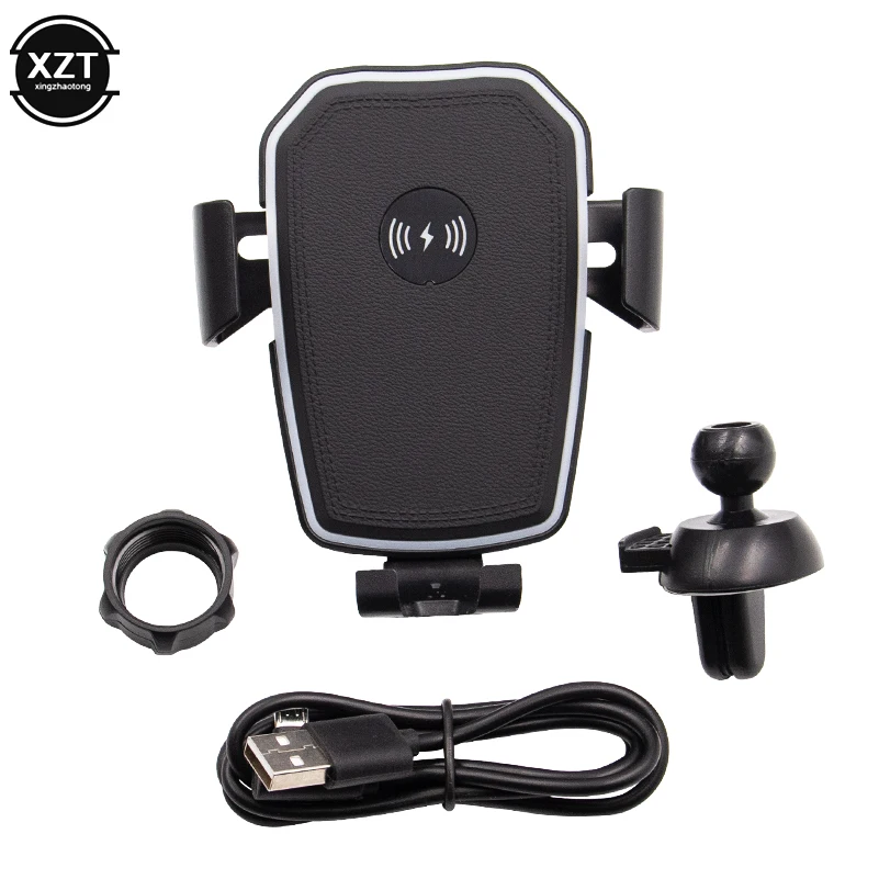 Индукционная 10 Вт QI автомобильный держатель Беспроводное зарядное устройство