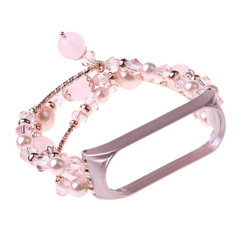 

Fashion Women Bracelet Decorative Jewelry Replacement Sports Watch Strap Band Wristband for xiaomi Mi Band 4 Accessories