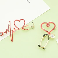 cartoon cute medical nurse doctor shape enamel brooch pin creative jewelry