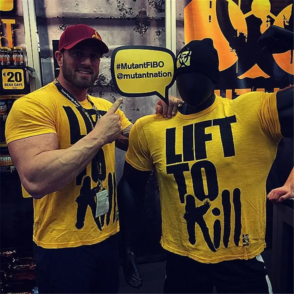 Новинка Спортивная футболка для фитнеса мужская повседневная с коротким рукавом