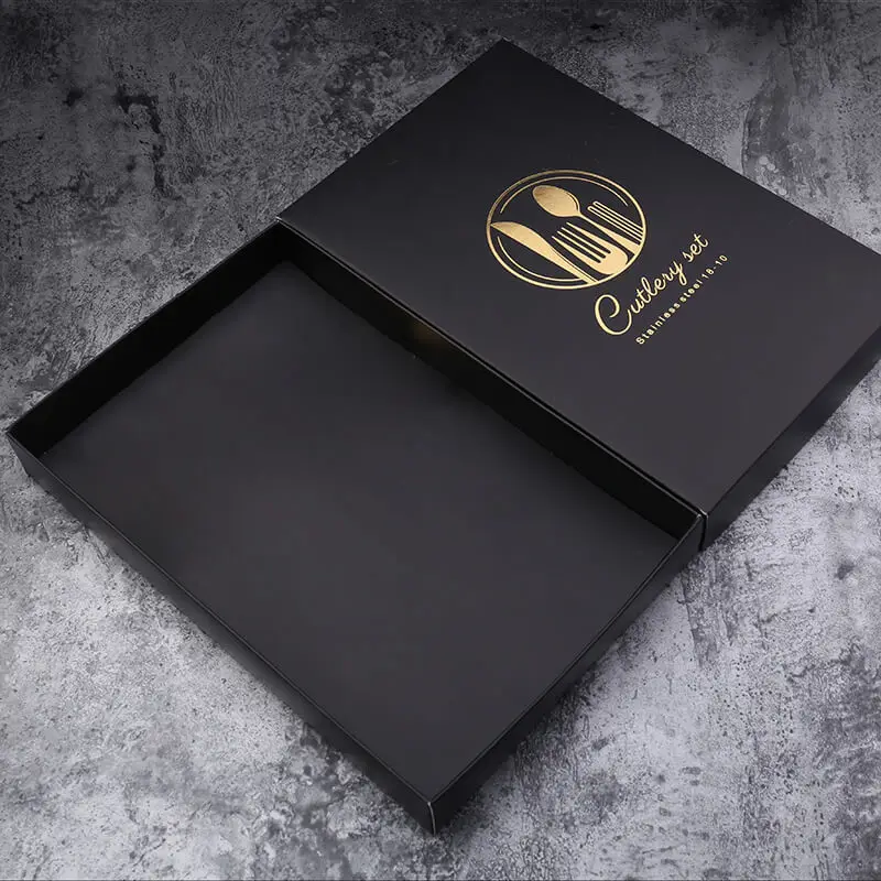 4 шт./компл. black rose Золотой набор столовых приборов 304 Нержавеющая сталь Вестерн набор столовых приборов столовые приборы посуда набор Прямая - Цвет: Gift box