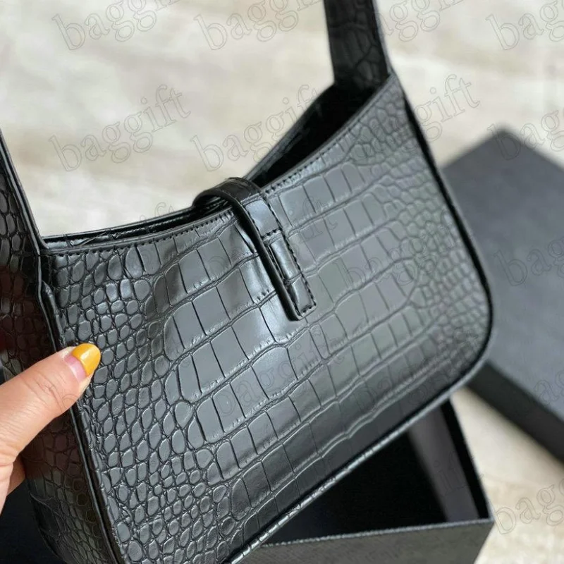 

Alligator Embossed Leather Hobo Bag Women Underarm Shoulder Bag Designer High Quality Luxury Handbags Ladies Totes