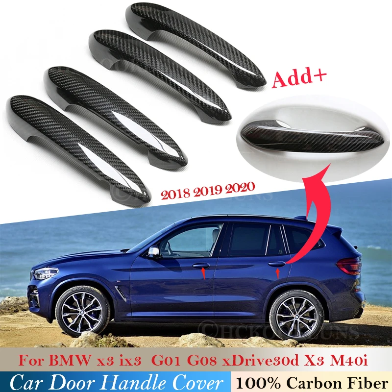 

100% real carbon fiber For BMW x3 G08 G01 xDrive30d X3 M40i 2018 2019 2020 Car Accessories Auto outer door handle cover