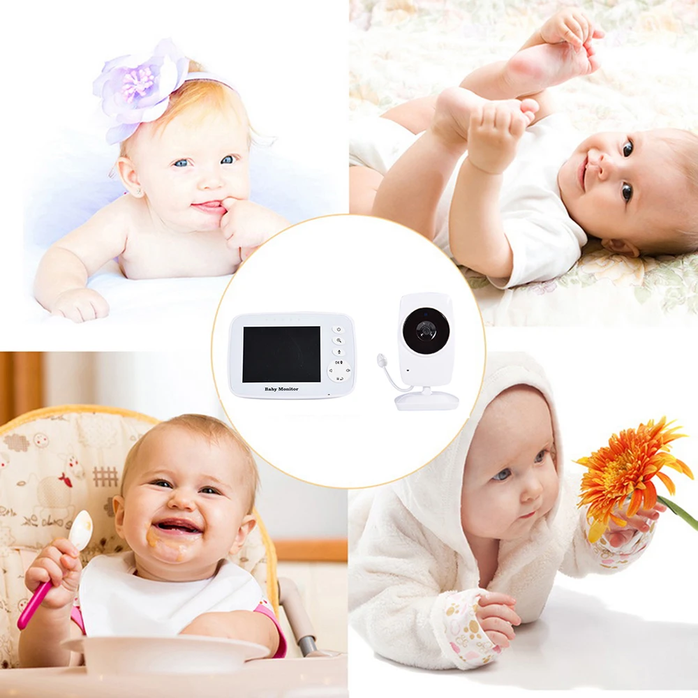Baby Monitor Wireless Video Color With 3.2Inches LCD 2 Way Audio Talk Night Vision Surveillance Security Camera |