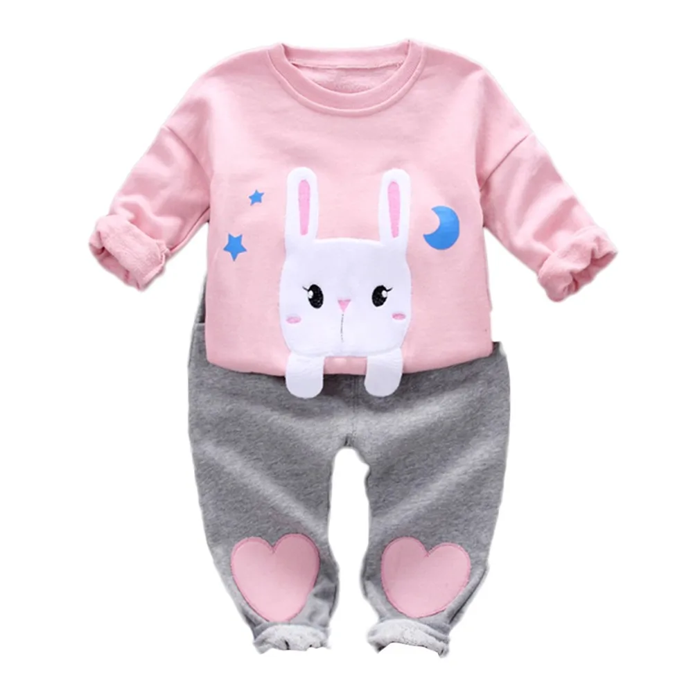 Летний комплект из 2 предметов с милым рисунком Детская футболка коротким