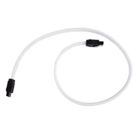 50cm sata 3 0 iii sata3 7pin data cable 6gbs ssd cables hdd hard disk data cord with nylon sleeved premium versionwhite