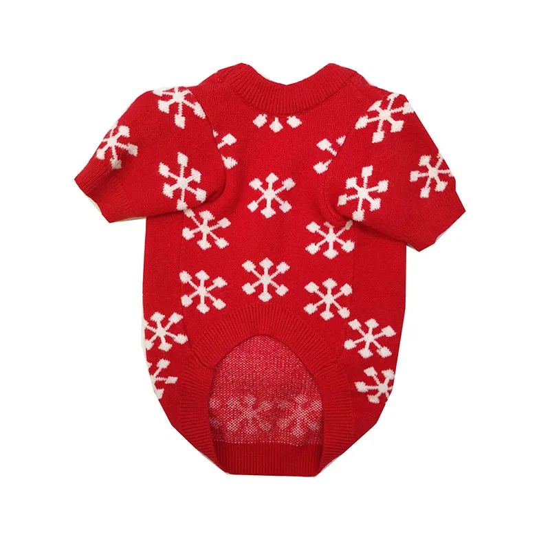 Высококачественный теплый Рождественский свитер для домашних питомцев на зиму