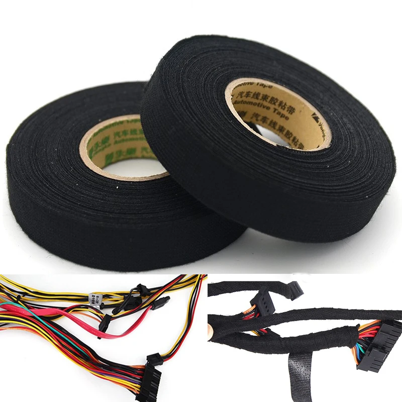 Клейкая тканевая лента для кабельного жгута ткацкий станок 19 мм x 15 м Прямая