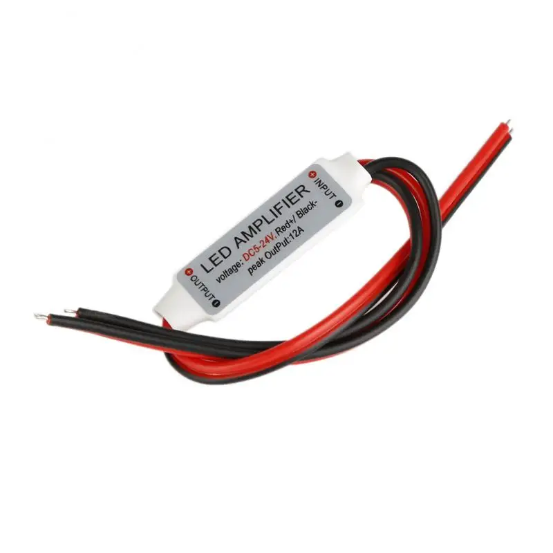 DC12V мини Размеры светодиодный Усилитель Управление Мощность аксессуары