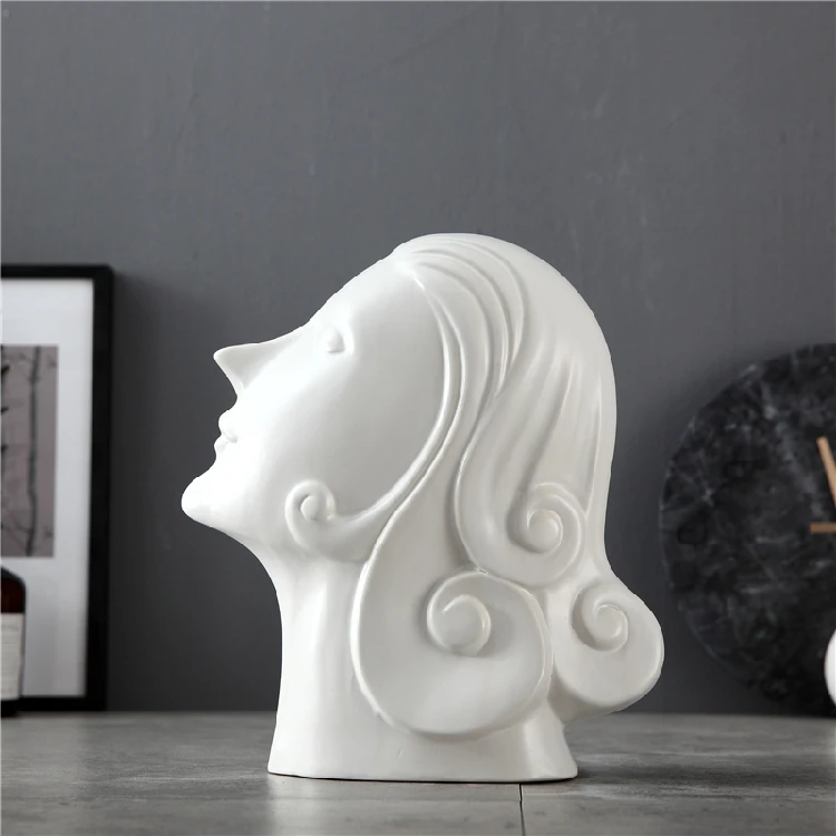 Керамическое креативное украшение для гостиной кабинета реквизит черно белого