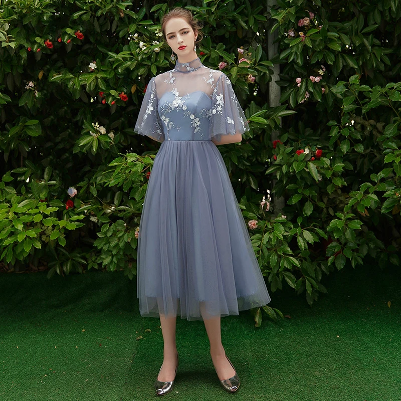 Женское ТРАПЕЦИЕВИДНОЕ ПЛАТЬЕ He's Bride элегантное простое официальное платье до