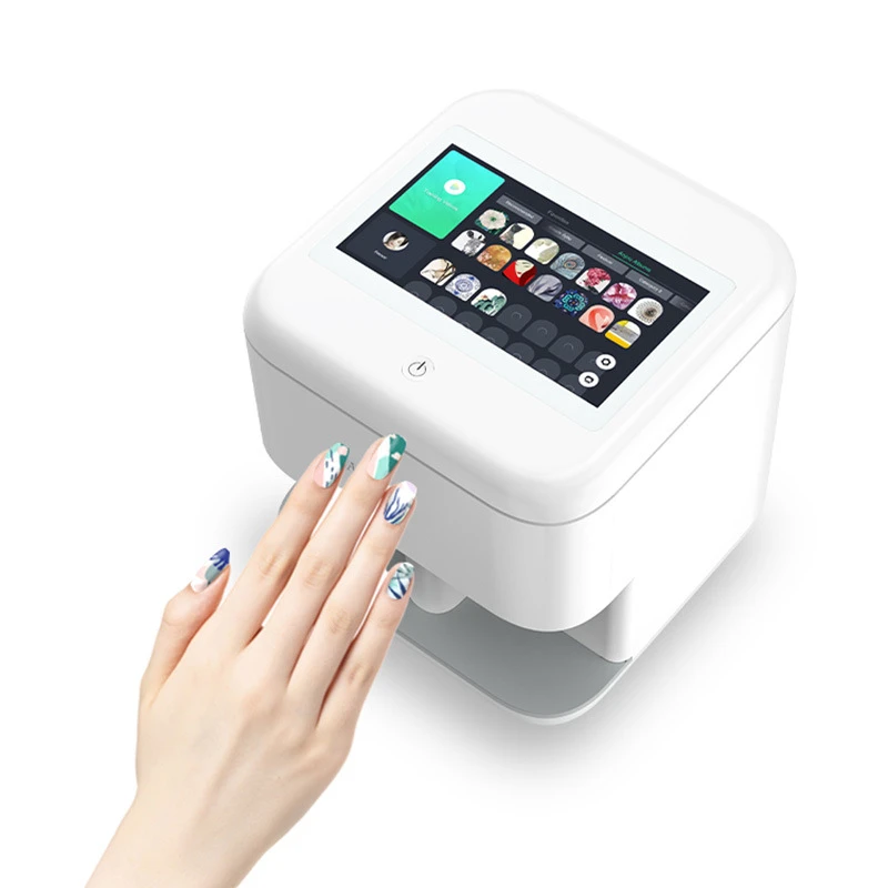 Smart Nail Printer Nail Painting Polishing Painter Portable Multi-Function Nail Automatic Printing Machine Nail Art Shop Tool