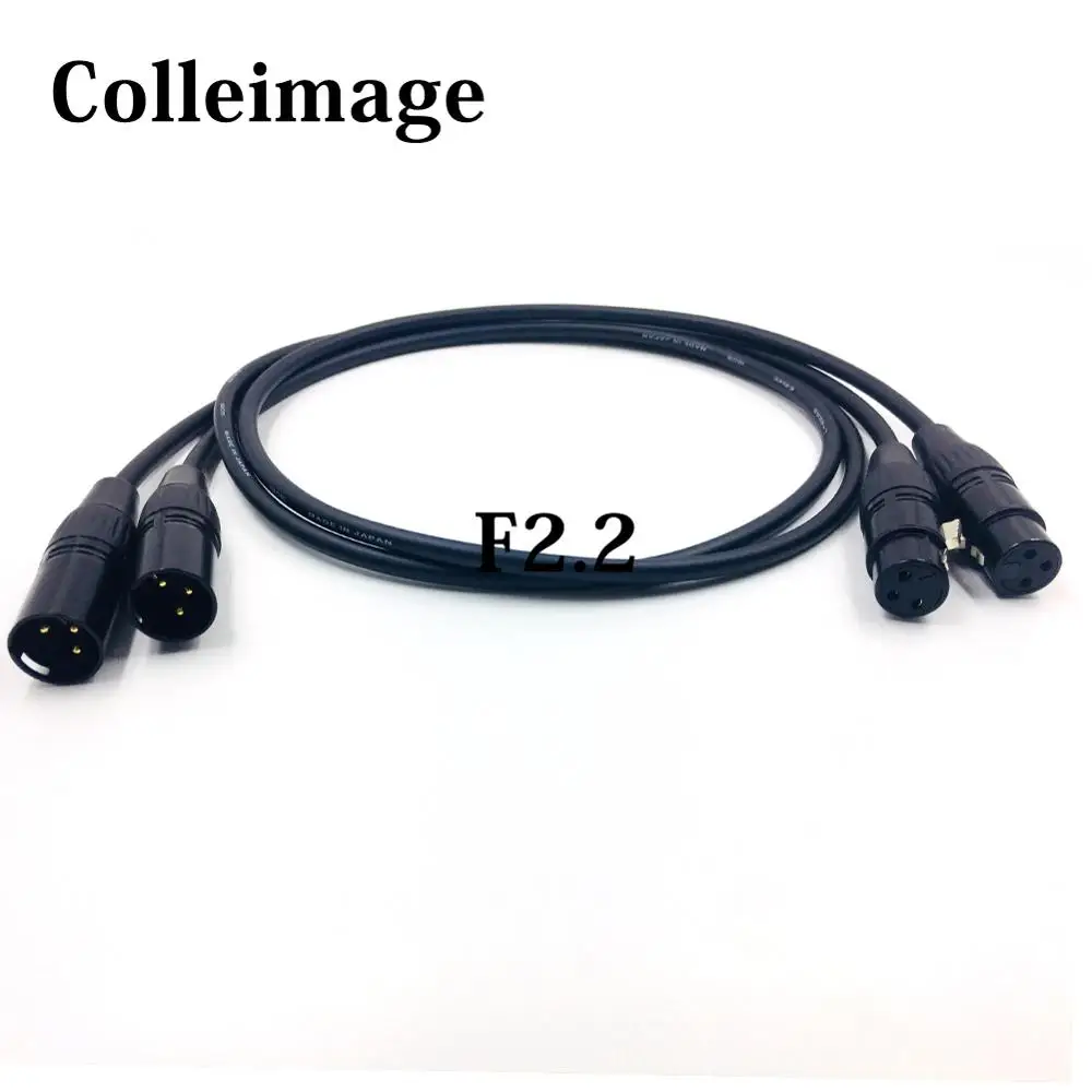 Соединитель XLR с внешним диагональю 24K Gold