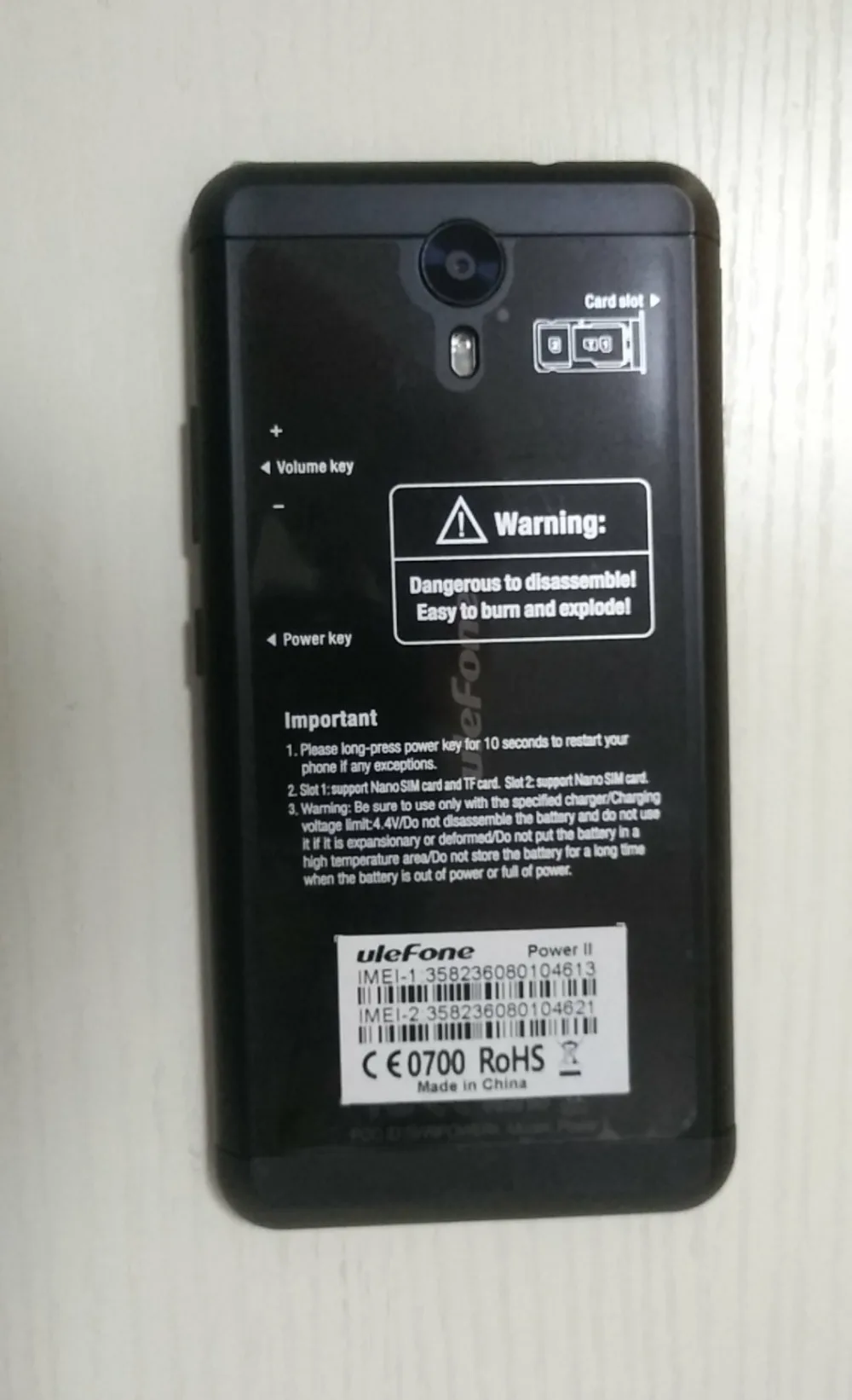 Мобильный телефон Ulefone power 2, 5,5 дюймов, FHD, MTK6750T, четыре ядра, Android 7,0, 4 Гб+ 64 ГБ, 16 Мп, 6050 мА/ч, отпечаток пальца, ID, 4G, gps