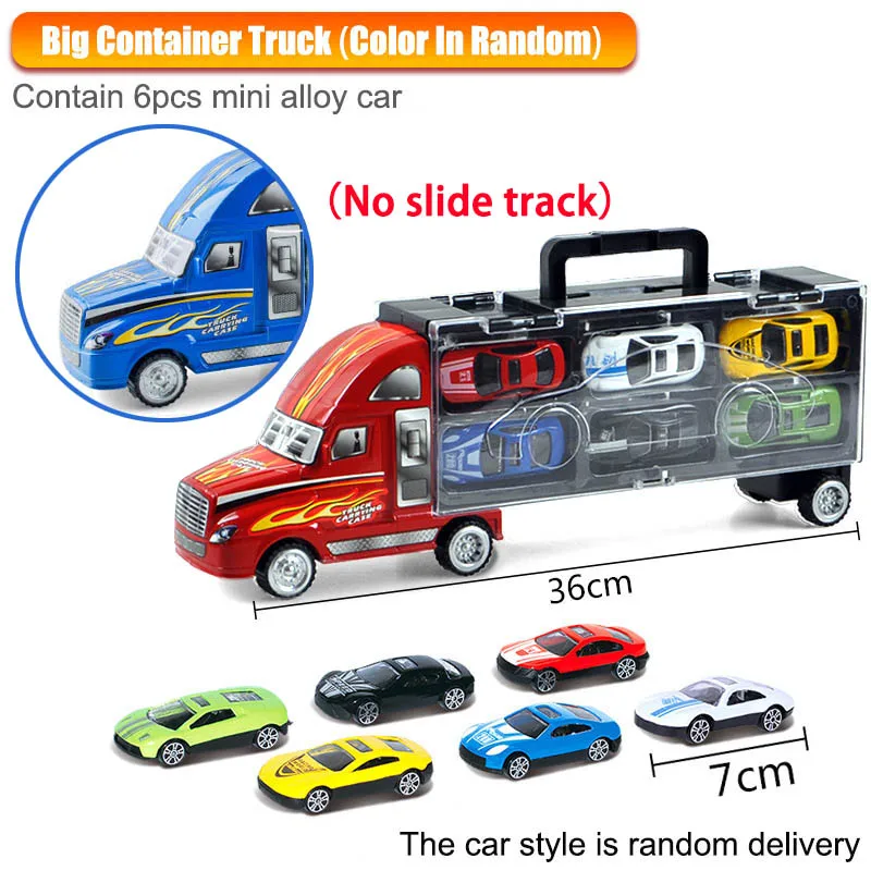 1pcs classic truck1 1/24 масштабный контейнер для хранения, грузовик, пластиковые транспортные средства, игрушки с литой под давлением мини-автомобиль, горячие Литые Автомобильные колеса, волшебные треки, машины для детей - Цвет: 1pcs classic truck1