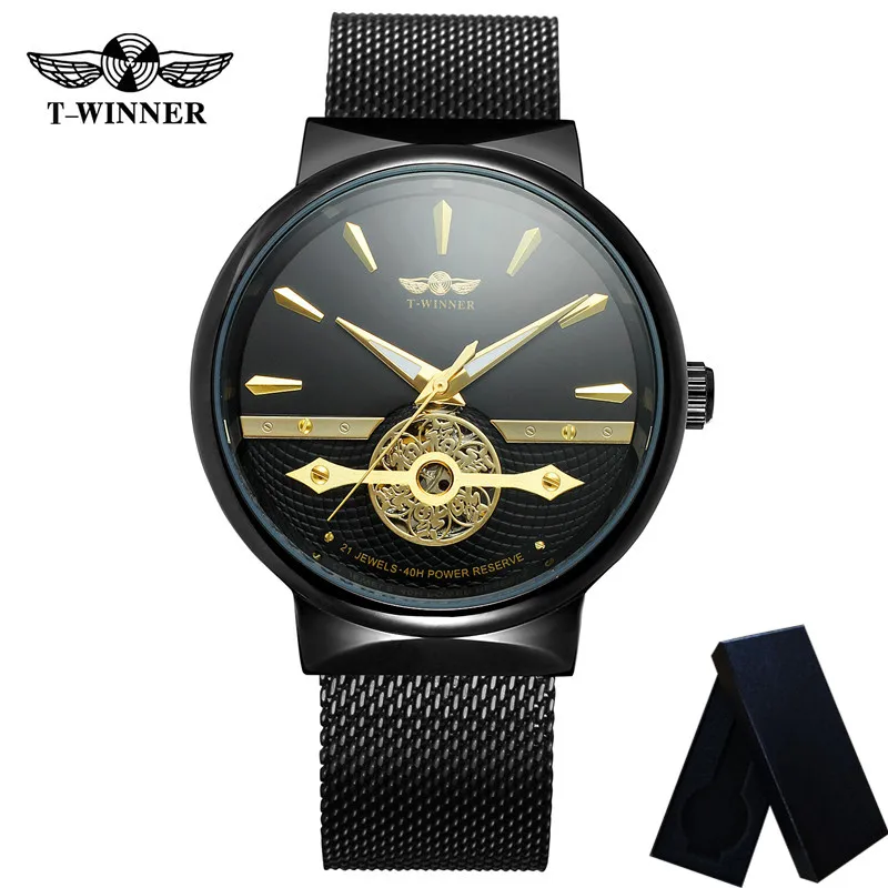 WINNER Classic Automatic Mechanical Men Wristwatch Military Army Sport Male Clock Top Brand Luxury Skeleton Man Watch Gift 8140 | Наручные