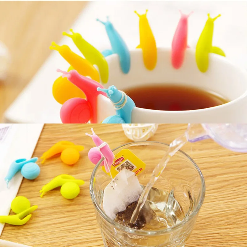 Силиконовые приспособления для заполнения чая в форме улитки 1 шт./5 шт. | Дом и сад