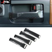 jho abs carbon grain inner door handle speaker overlay cover trim for toyota tundra 2014 2020 2018 17 16 15 2019 car accessories