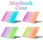 Радужный чехол для ноутбука Macbook Air Pro 11 12 13, Жесткий Чехол для APPLE Macbook Funda A1932 A2337 A1466 A2289 A2338 A1370 A1465