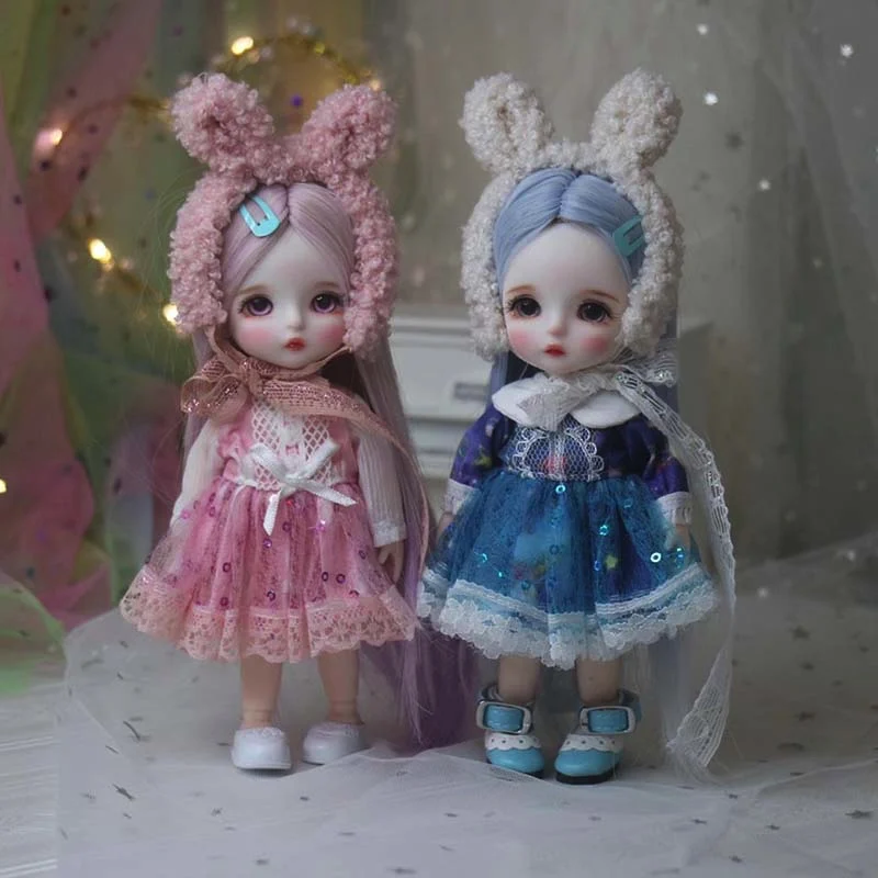 Шарнирные куклы для макияжа 17 см аксессуары модная одежда 1/8 миниатюрные