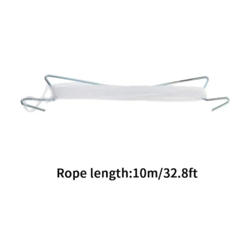 

5/10 PCS Tomato Support Hook Flexible V Type Hook Iron Plant Vine Support Tool for Garden Flower Vegetable 32.8ft Rope P7Ding