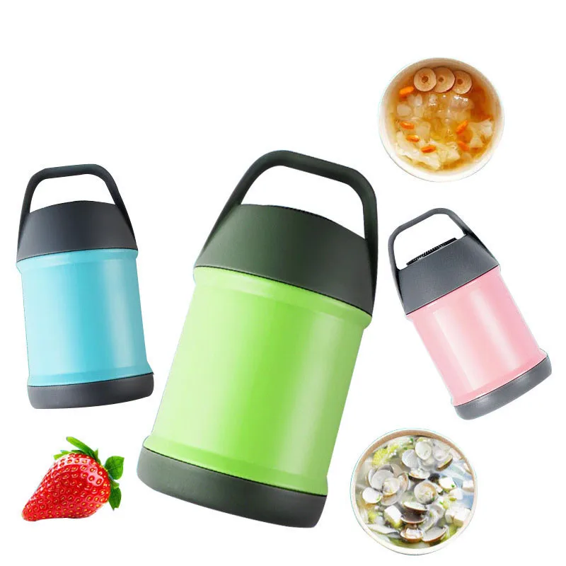 Мода 450 мл нержавеющая сталь 304 желе термос чашка детская еда тушеный горшок