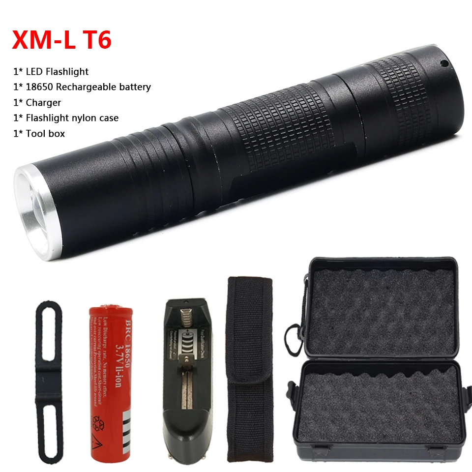 Package H Самый мощный XLamp xhp50.2 usb светодиодный фонарик, фонарь с увеличением, обновленный XHP50 18650 26650, фонарик с перезаряжаемой батареей - Испускаемый цвет: Package H