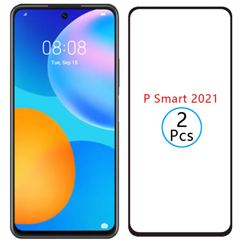 

9d protective tempered glass for huawei p smart 2021 screen protector on psmart2021 psmart smar smat safety film huawey huwei 9h