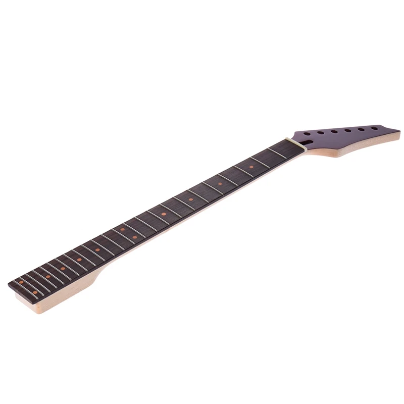 

24 Frets New Replacement Maple Neck Rosewood Fretboard Fingerboard for Electric Guitar Red