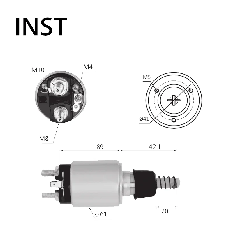 

ELECTROMAGNETIC SWTICH SOLENOID FOR 12V 2.8KW 2339402115 1640 2339402115 2339402179 STB1126MN STB1126WA STB4247MN