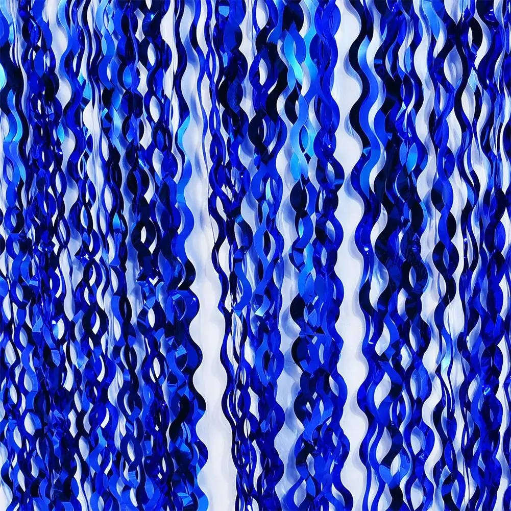 TPFOCUS Multicolor Glitter Spiral Tassel Curtains Bridal Shower Table Skirt for Wedding Birthday Baby Shower Party Decoration