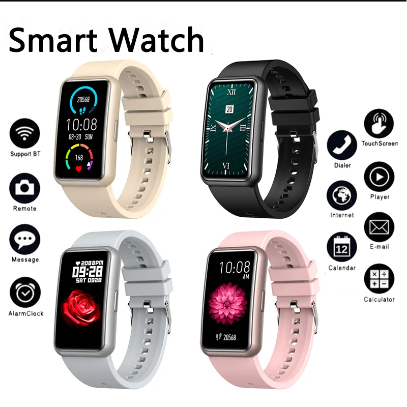 

Sport Bluetooth-compatible Smart Watch Women Men Heart Rate Blood Pressure Fitness Tracker Kids Smart Clock For Android IOS