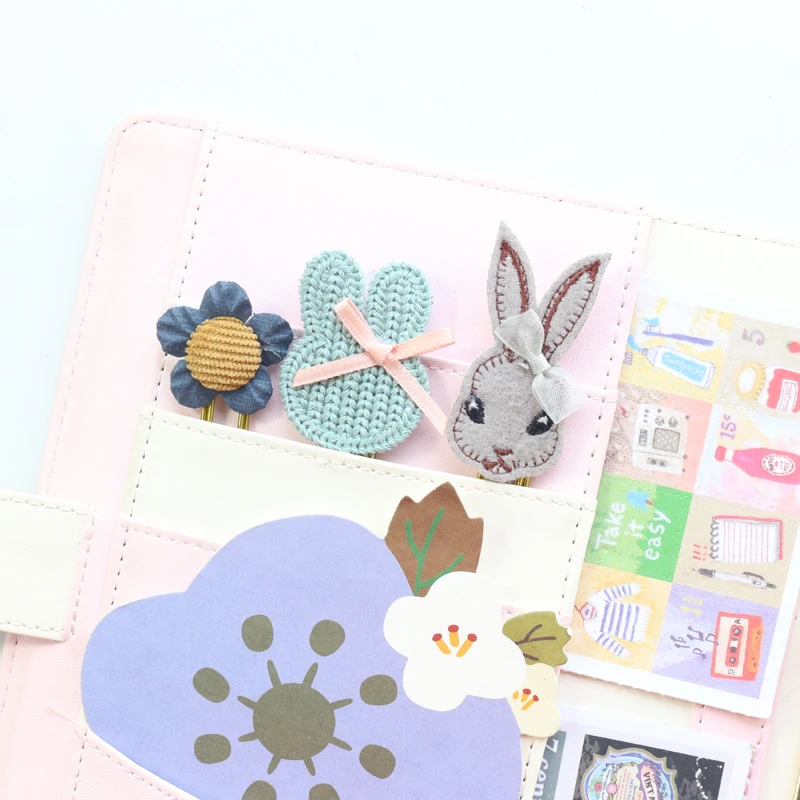 Милые милые металлические зажимы Domikee ручной работы для офиса школы индексные