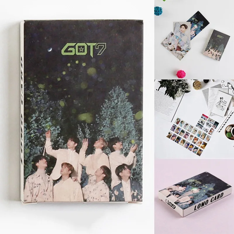 

32Pcs/Set GOT7 New Album Paper Photo Card Self Made Lomo Card Photocard Fans Gift Collection