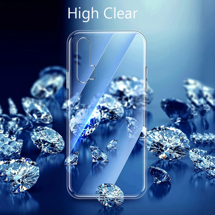 Чехол для Huawei Nova 6 тонкий мягкий прозрачный чехол из ТПУ 5G Nova6 SE | Мобильные
