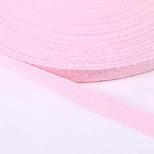 13 Light pink 1 см 2 см Разноцветные елочные ленты хлопок тканая лента шитье оверлок ткань ремень DIY Аксессуары 3 метра - Цвет: 13 Light pink