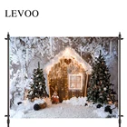 LEVOO фотография фон деревянный дом кролик сказка снег Рождество реквизит ткань фотография фон