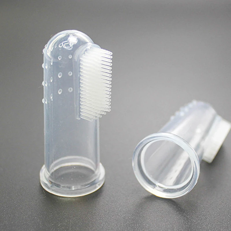 

Pet Silicone Finger Toothbrush Puppy Cat Finger Brush Finger Pet Toothbrush Samll Super Soft Teddy Baby Toothbrush Tartar Teeth