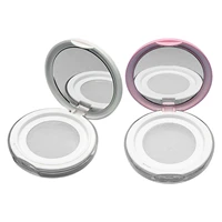 3 ml 0 1 oz empty reusable plastic loose powder compact container diy face powder makeup jar with mirror travel case