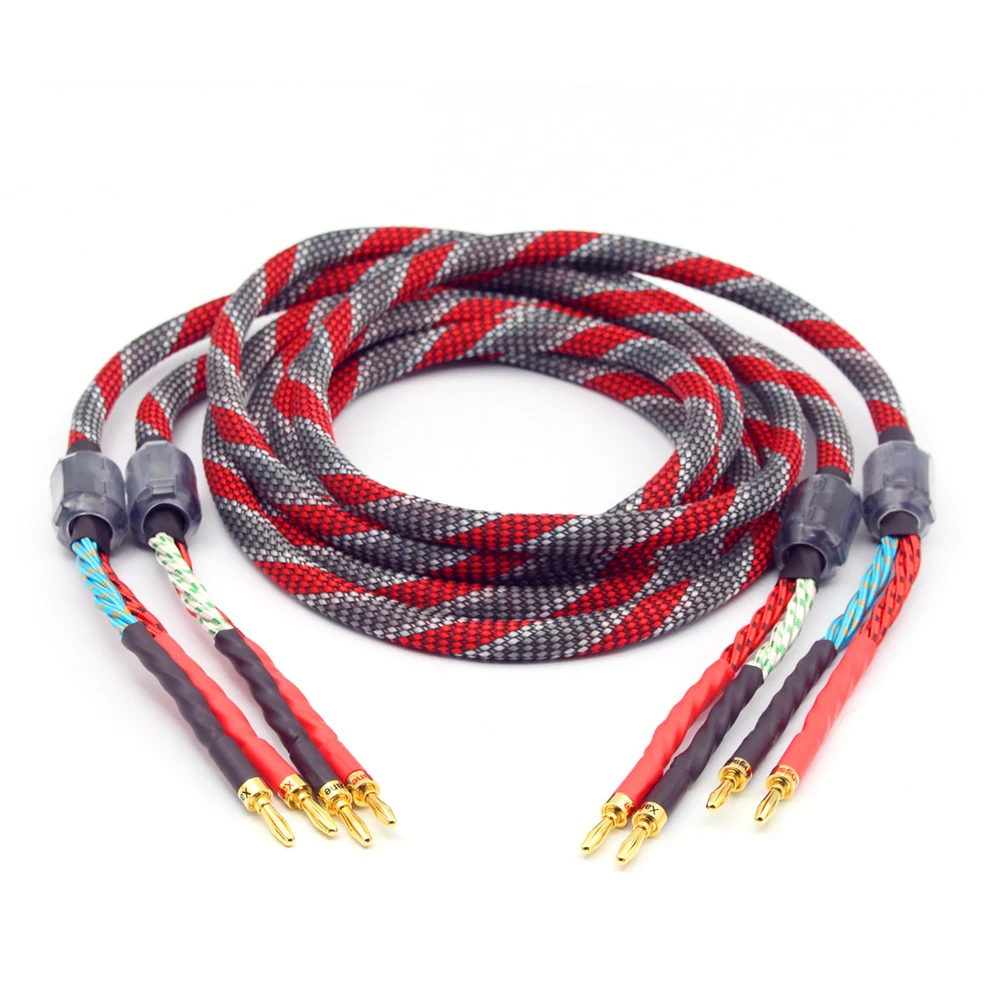 Пара Западный Электрический бескислородный медный аудиокабель для колонок Hi Fi