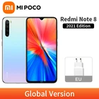 Xiaomi Redmi Note 8 (2021), глобальная версия дюйма, 4 Гб + 64 Гб128 ГБ, камера 48 МП, Восьмиядерный процессор Helio G85, полный экран мобильный телефон дюйма, 6,3 мАч