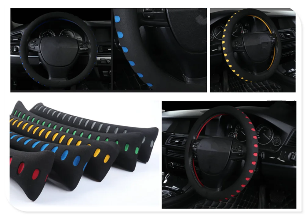 

Auto High quality auto parts steering wheel cover diameter 38 cm for BMW M8 M550i M550d M4 M3 M240i M140i 530i 128i