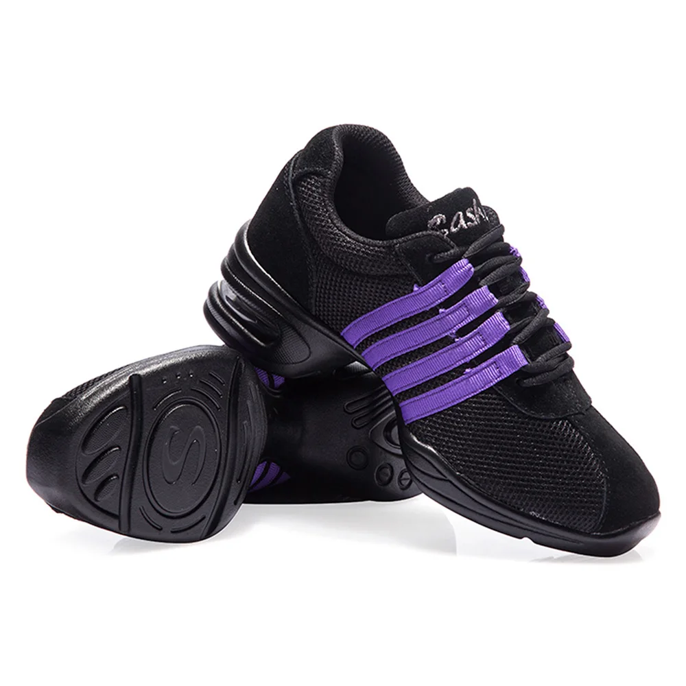 HROYL Dance Shoes Sneakers for Women Ballroom Children Girl Latin Sneakers Jazz Dance Shoes
